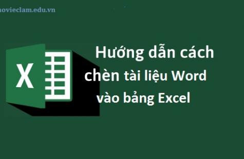 Hướng dẫn cách chèn Word vào trong Excel