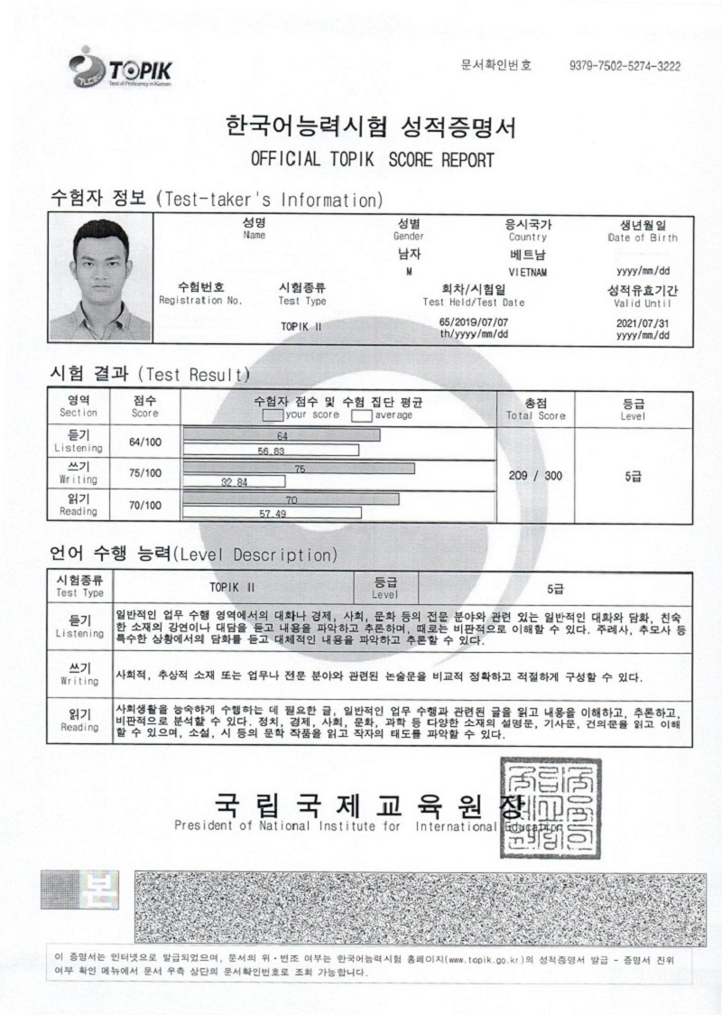 Luyện Thi Tiếng Hàn Topik Mới Nhất Tại Hải Phòng