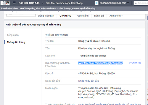 đào tạo facebook hải phòng