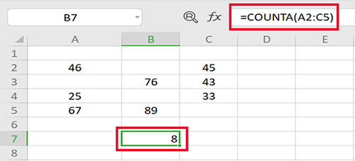 cách dùng hàm COUNTA trong Excel cách dùng hàm COUNTA trong Excel