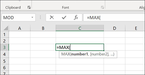 Công thức hàm MAX Công thức hàm MAX